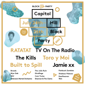 Capitol Hill Block Party 2015 announces final lineup. Bands playing, include Father John Misty and Jamie xx.