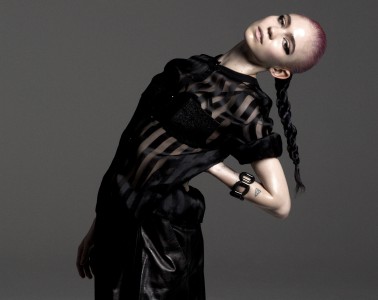 Today, Grimes released her video for "Flesh Without Blood / Life in the Vivid Dream", from Art Angels, out November 6th