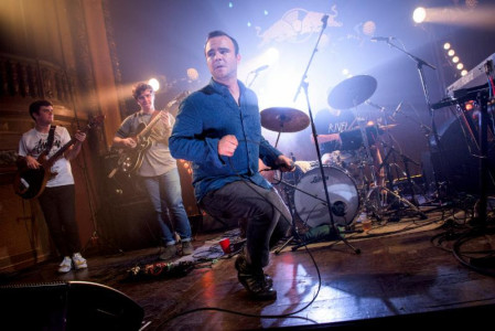 BADBADNOTGOOD took the stage at the Tower Theatre last night with Sam Herring of Future Islands,