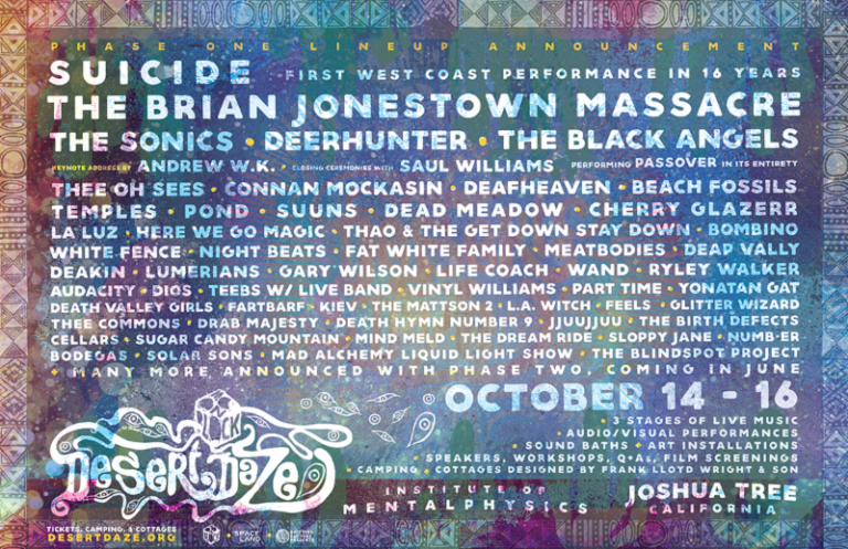 Desert Daze reveals Phase One Lineup - Northern Transmissions