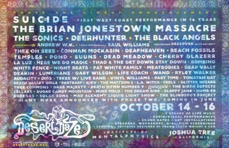 Desert Daze Phase Two Lineup Additions - Primus, Television, Washed Out,