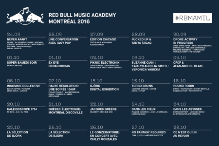 RBMA will touch down in Montreal for the exploration of Canadian and international music culture,