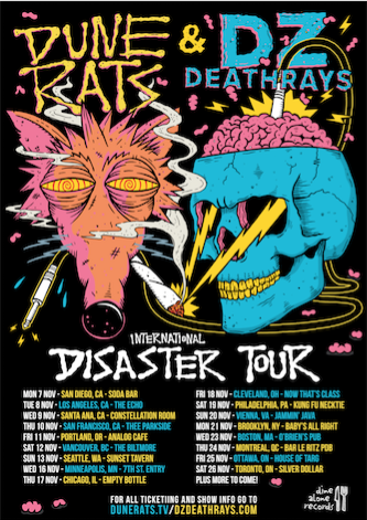 Dune Rats and DZ Deathrays announce North American co-headlining tour