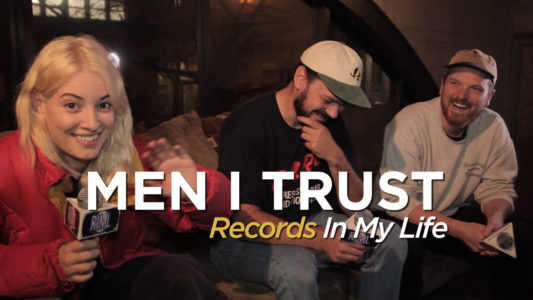 Men I Trust guested on 'Records In My Life.' The trio appeared, moments before hoping on stage in Vancouver BC, while on tour with Wild Nothing