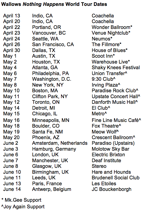 Wallows live dates 2019