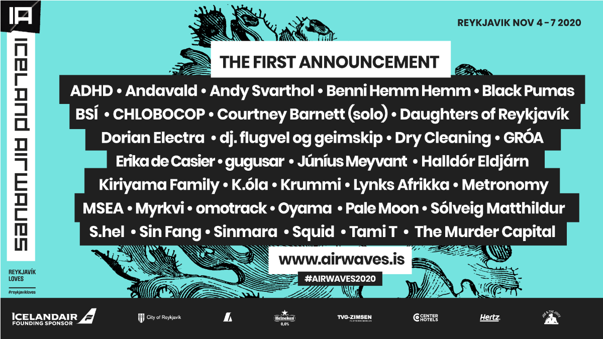 Iceland Airwaves 2020 announces first wave of artists