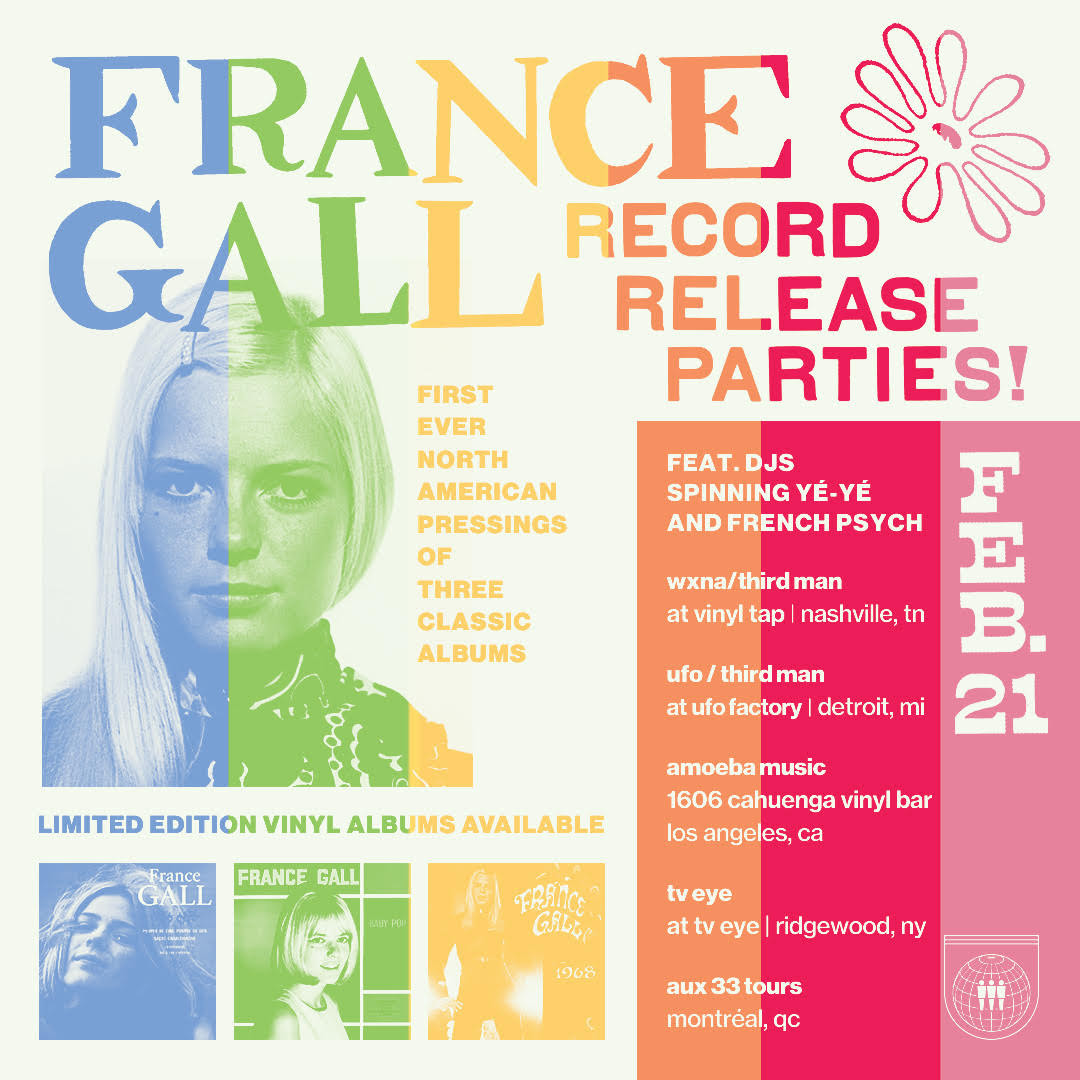 Third Man Records has announced three reissues of albums by France Gal