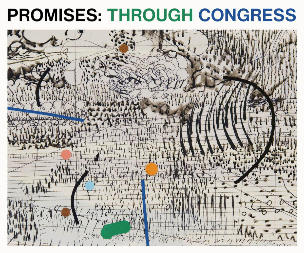 A Collaboration Between Julie Mehretu And Sam Shepherd Ft: Mehretu’s Painting Congress And Promises LP By Floating Points, Pharoah Sanders
