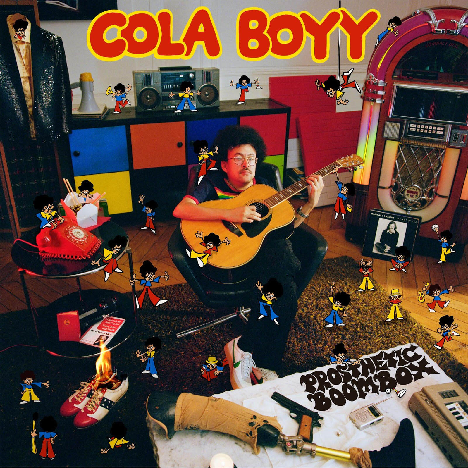 Prosthetic Boombox by Cola Boyy album review by Adam Fink. The full-length is out today, via MGMT Records/Record Makers