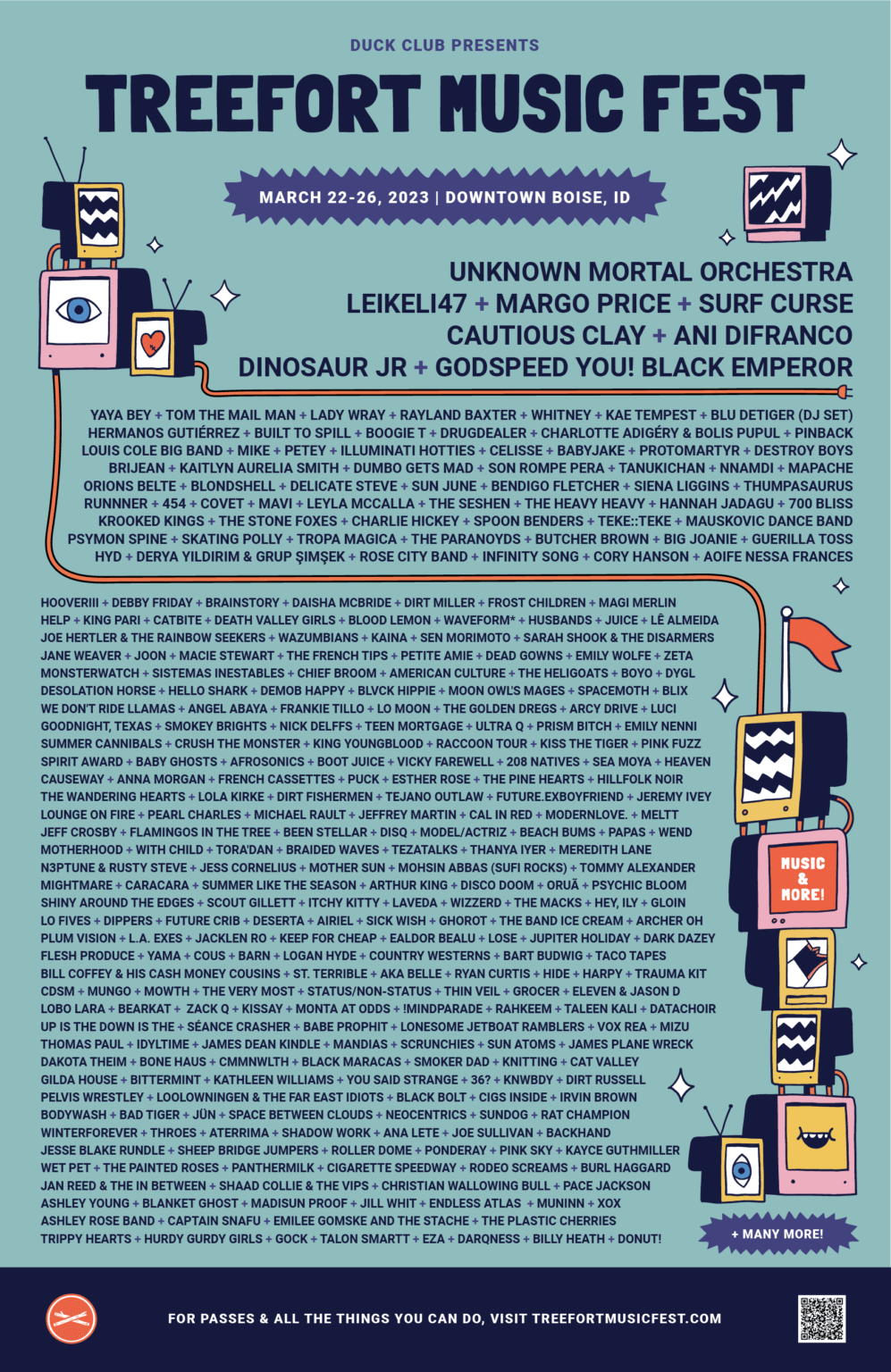 Treefort Music Fest has released a second wave of artists for the 11th annual music and arts festival on March 22-26 in Boise, Idaho