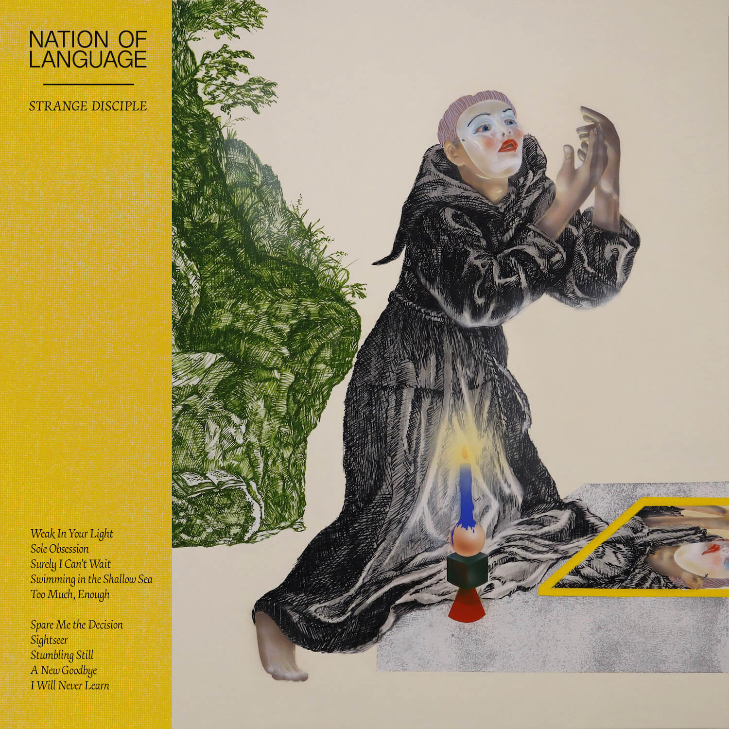 Strange Disciple by Nation of Language album review by Adam Fink for Northern Transmissions. The trio's full-length drops on 9/15 via PIAS
