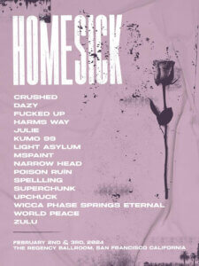 Homesick announce 2023 lineup, including Superchunk, julie, SPELLLING, Fucked Up, Wicca Phase Springs Eternal, MSPAINT and many more