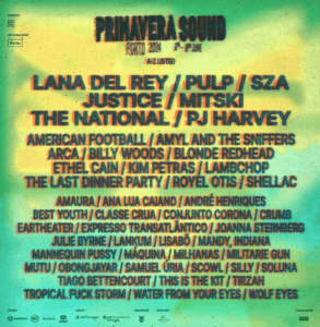 Primavera Sound Porto 2024 Reveals Lineup, artists include Lana Del Rey, Mitski, The Last Dinner Party, Justice, The National and many more