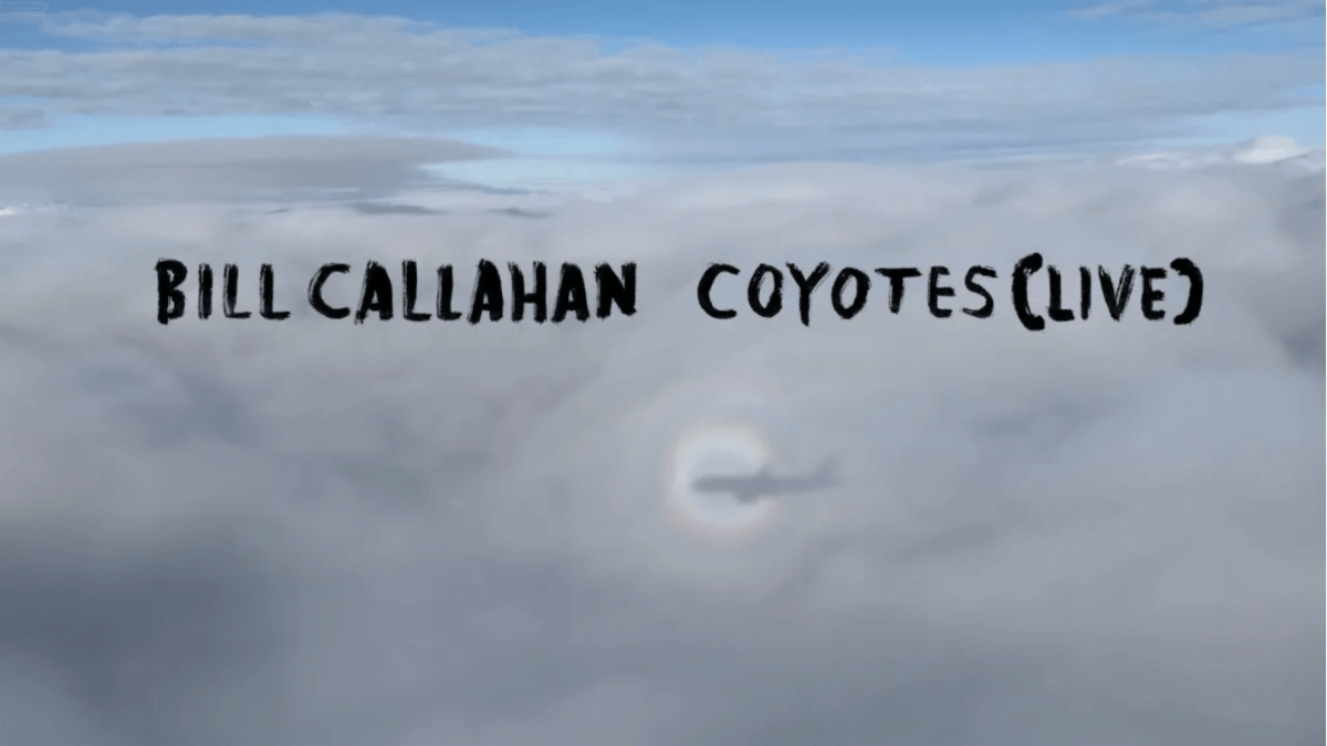 Bill Callahan debuts visualizer for “Coyotes.” The artist starts a solo residency in the UK and Europe, tomorrow in Paris, France