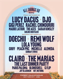 All Things Go Festival 2025 has shared their lineup for the New York City edition. Artists taking part include Doechii, Lucy Dacus, Clairo