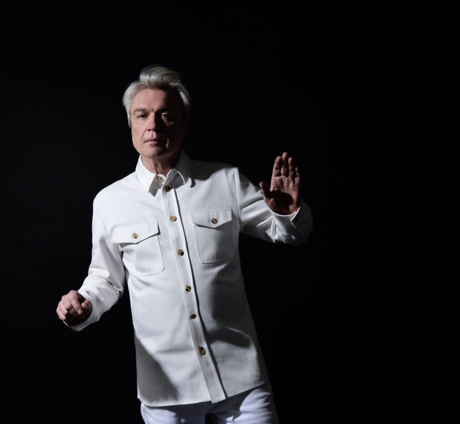 David Byrne and Brian Eno collaborate on “T Shirt." The duo' track is now available via Matador Records and streaming services David Byrne and Brian Eno collaborate on “T Shirt." The duo' track is now available via Matador Records and streaming services