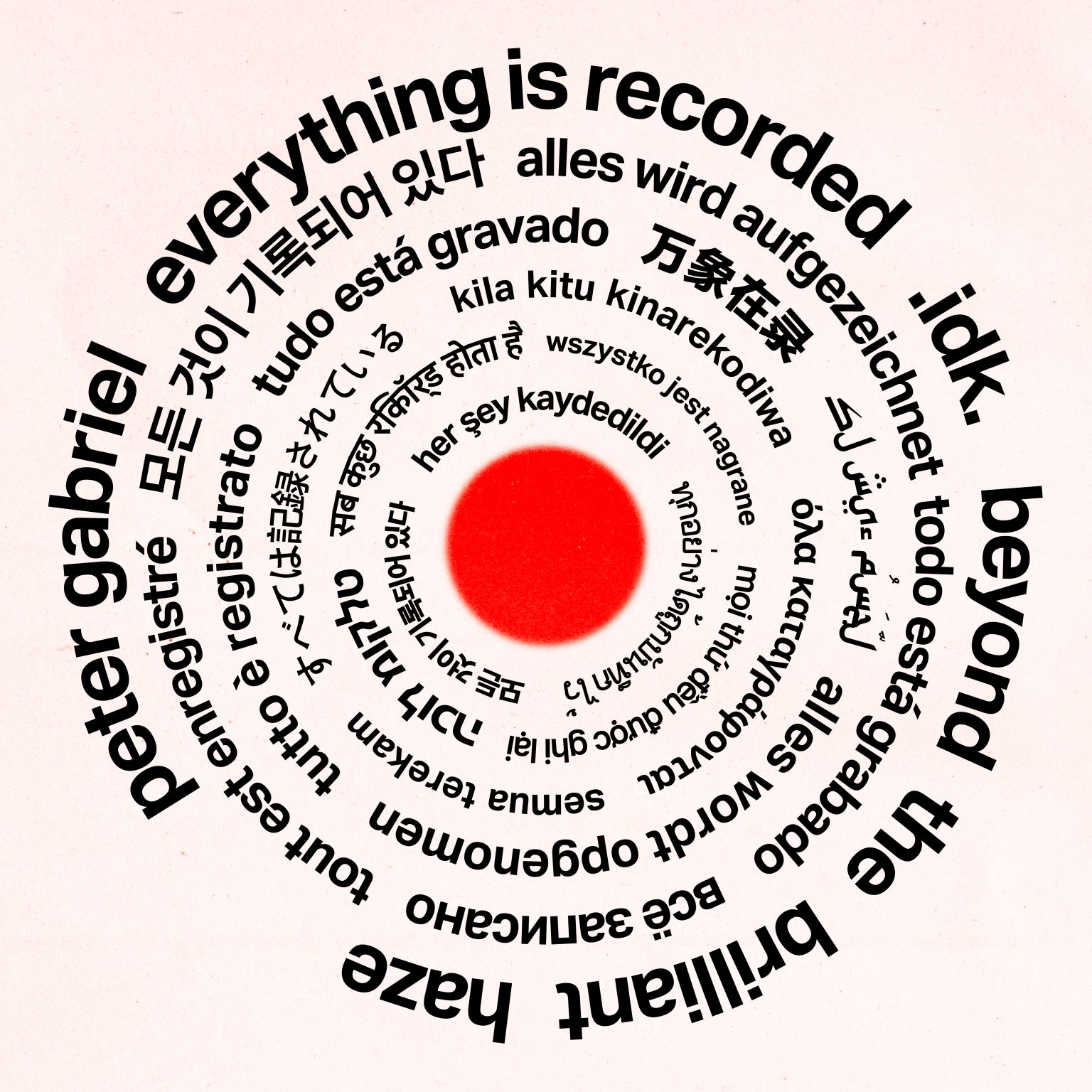 Everything is Recorded collaborates with Peter Gabriel & .idk on "Beyond The Brilliant Haze." The track is out today via XL Recordings Everything is Recorded collaborates with Peter Gabriel & .idk on "Beyond The Brilliant Haze." The track is out today via XL Recordings
